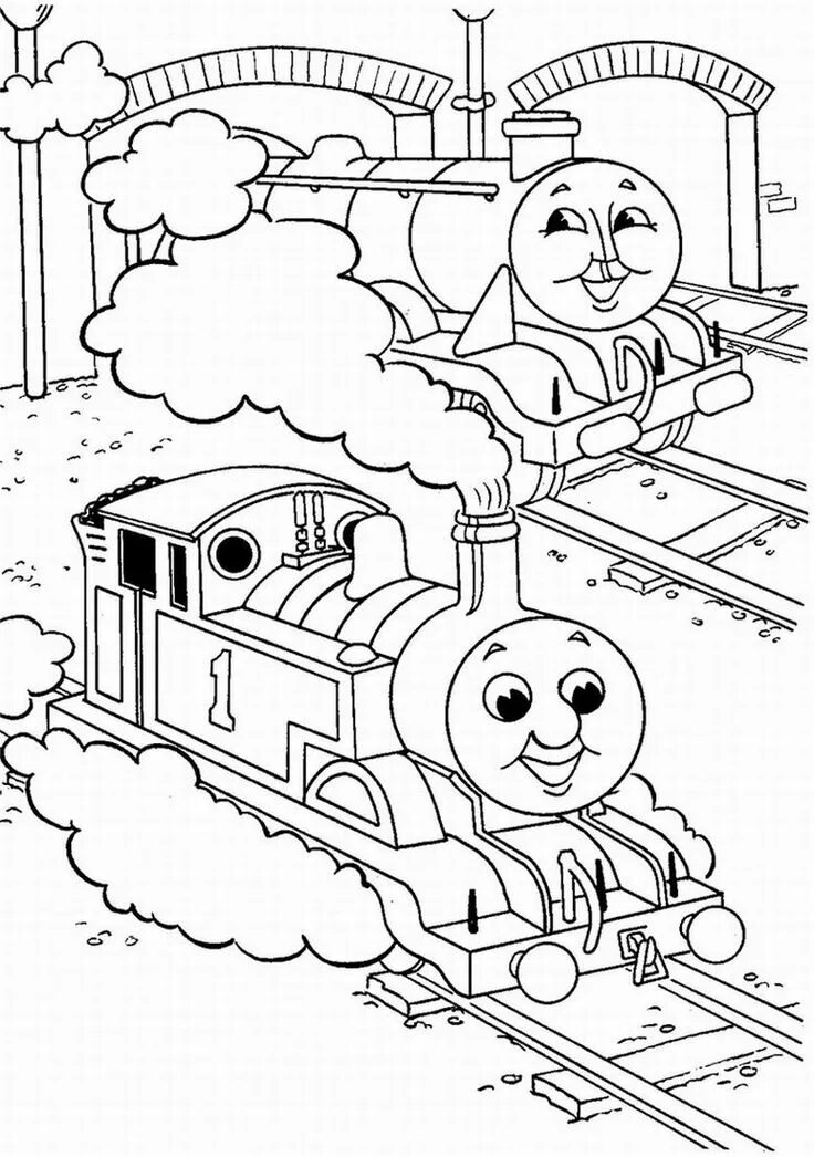 Printable Thomas The Train Coloring Pages Train coloring pages, Cool coloring pa