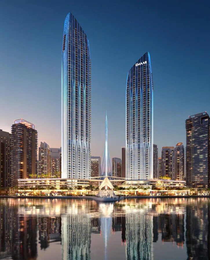 Emaar Дубай что это. Creek Harbour Дубая. Emaar Дубай здания. Emaar Creek Tower Дубай. Living address