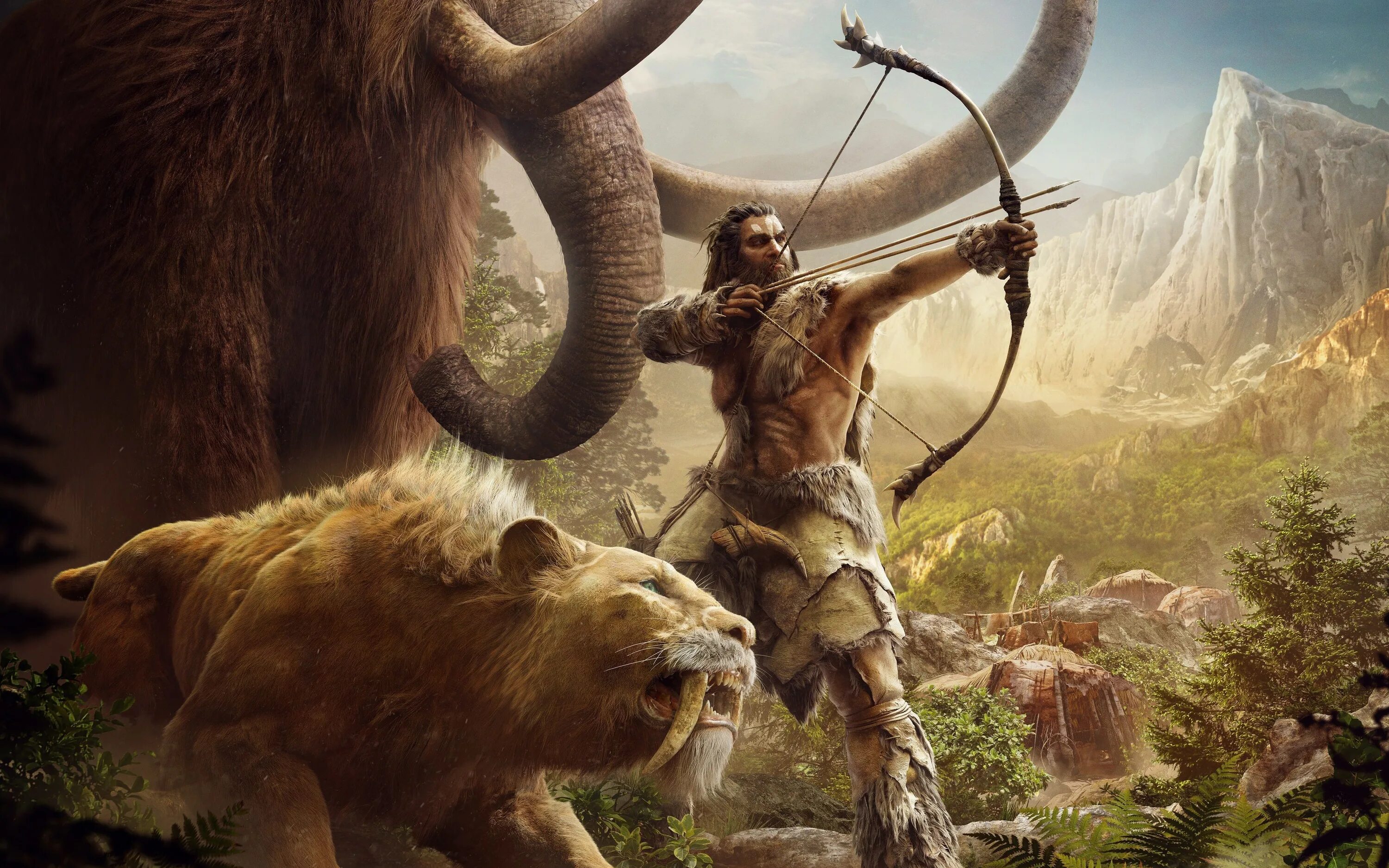 Игра фар край праймал. Таккар far Cry Primal. Фар край праймал. Мамонт фар край примал. Far Cry Primal Саблезубый тигр.