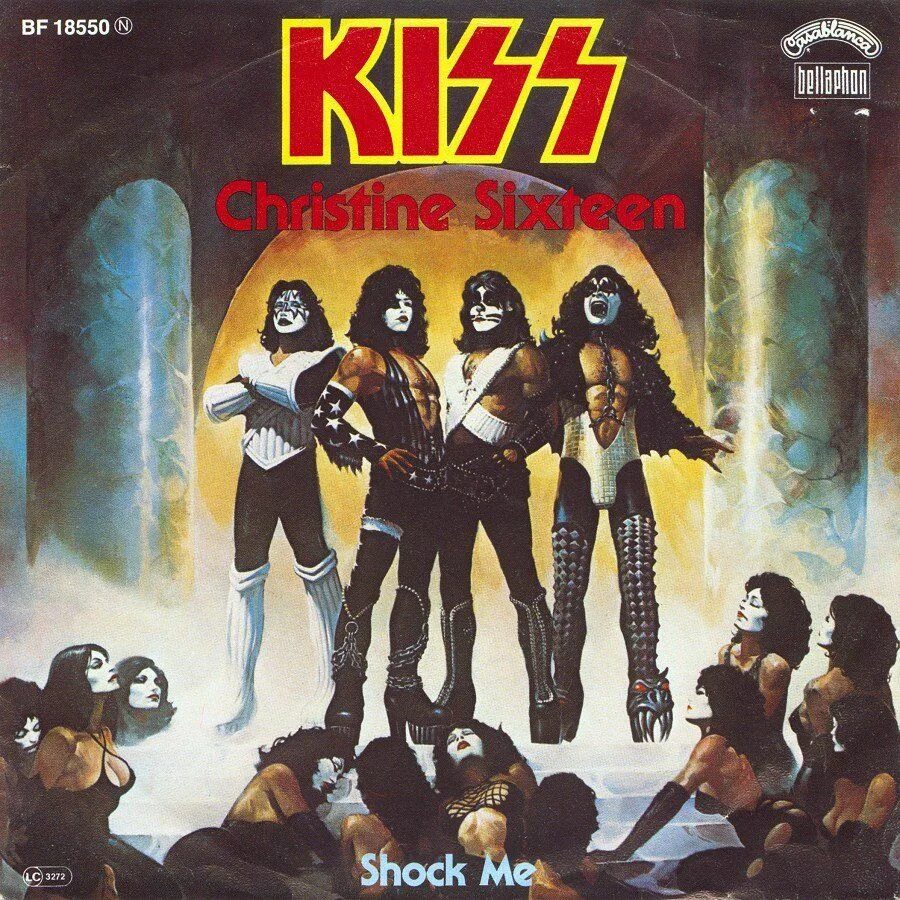Kiss kiss chris. Kiss Christine Sixteen. Kiss Love Gun 1977. Kiss группа Love Gun. Группа Кисс Кристин Сикстин аккорды.