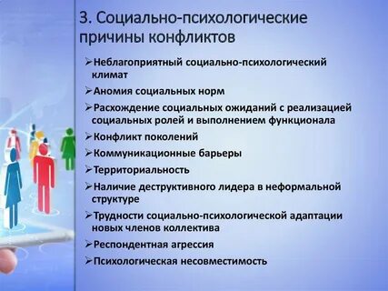 Конфликты социальная служба
