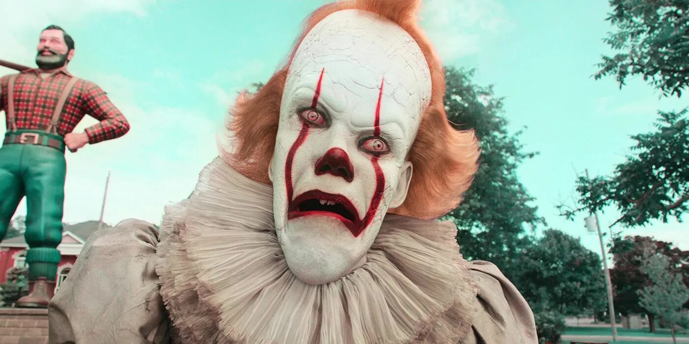 Что будет в конце оно 2. Оно клоун пеннивайз 2019. pennywise клоун 1990.