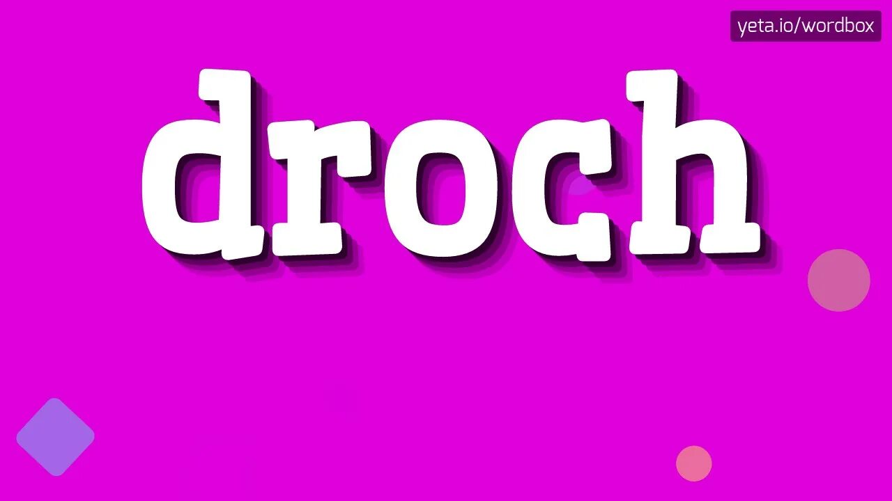 Droch HB. Droch Hub.