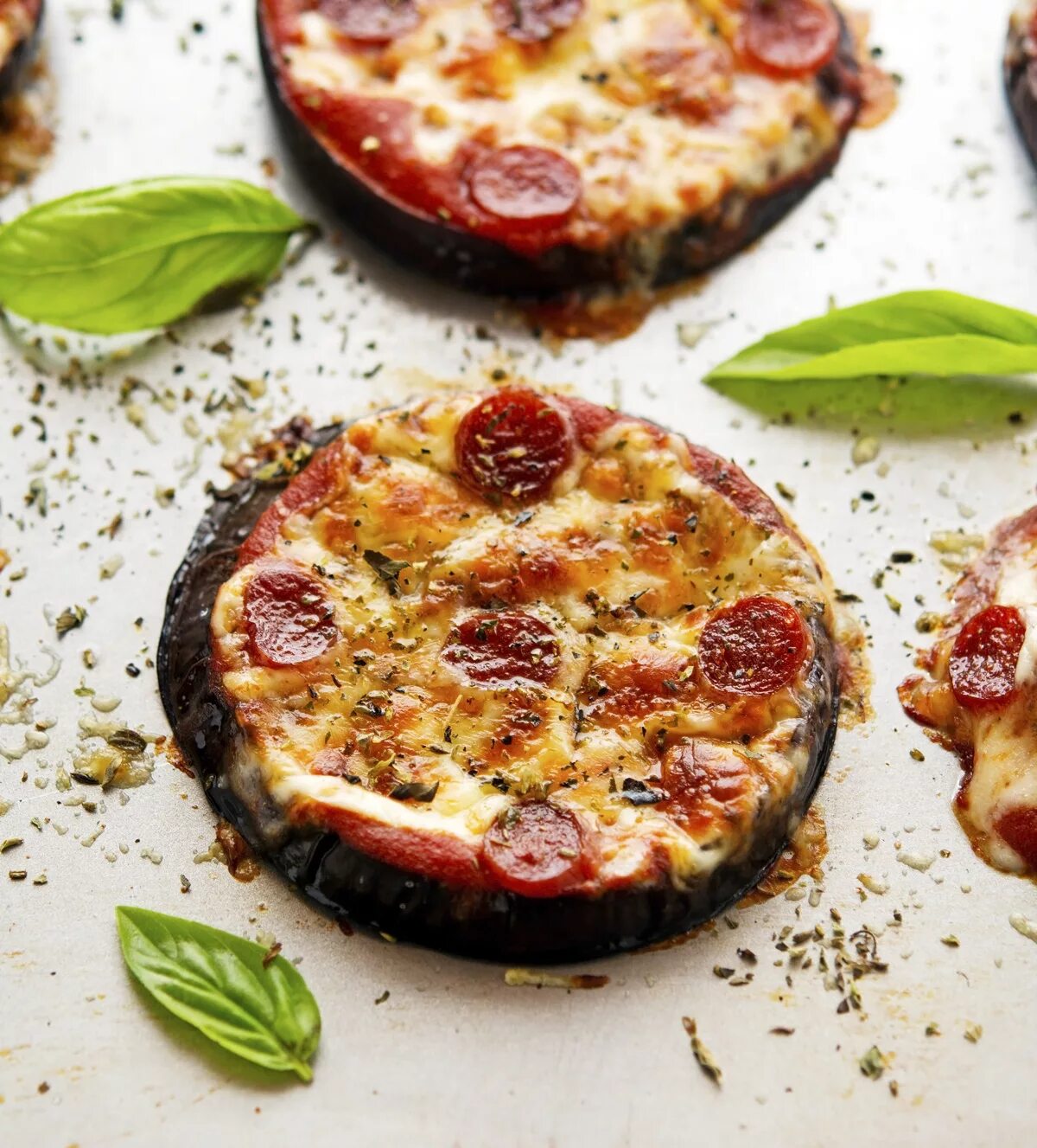 Eggplant pizza