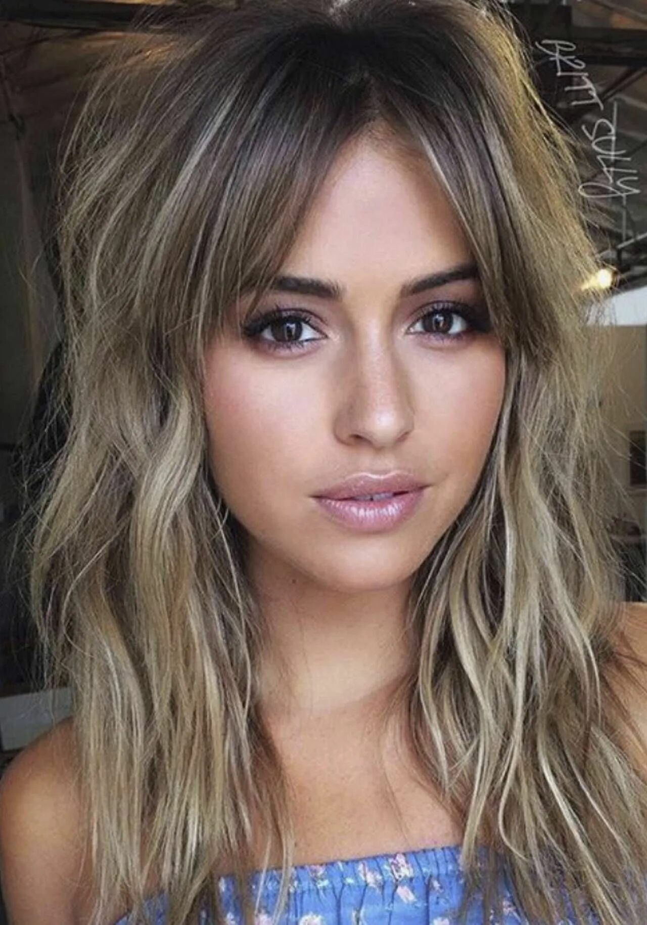Пин на доске Straight Hairstyle Длинные прически с челкой, Укладка длинных волос