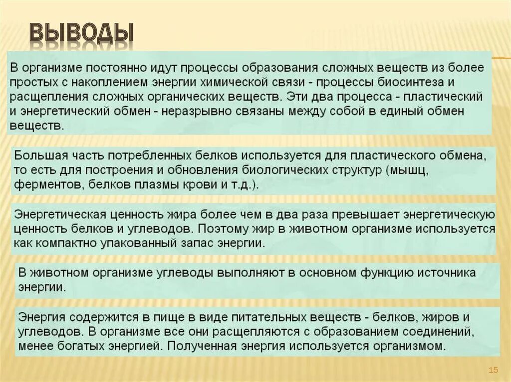 Вывод химия 7 класс. Энергетический обмен вывод. Вывод обмен веществ и энергии. Вывод обмена веществ и превращение энергии. Обмен веществ заключение.