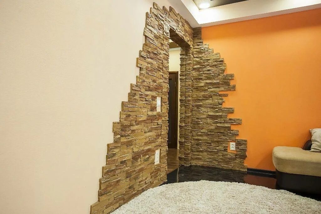 Отделка декоративным камнем. Отделка стен декоративным камнем. Декоративный камень в интерьере. Декор стен искусственным камнем.