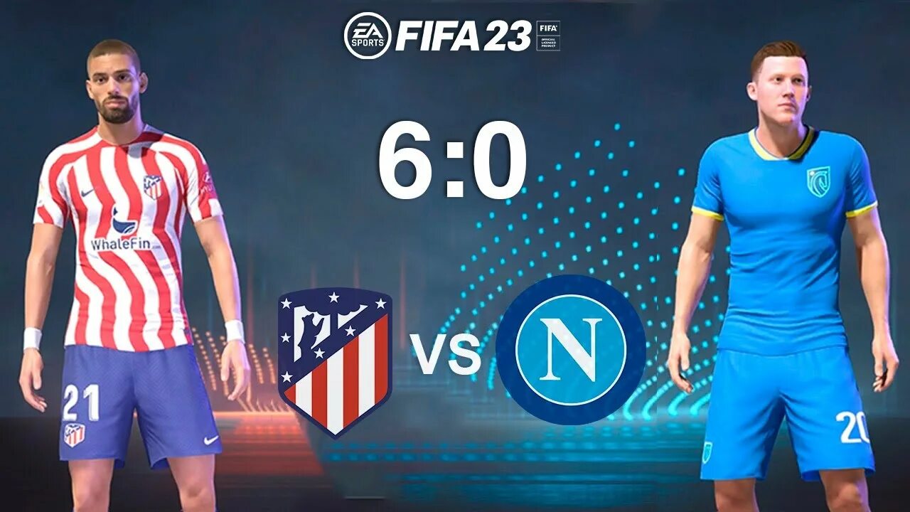 Ea fifa 23. Атлетико де Мадрид против Наполи. Napoli 23/24 Kit. Форма Наполи 23 24.