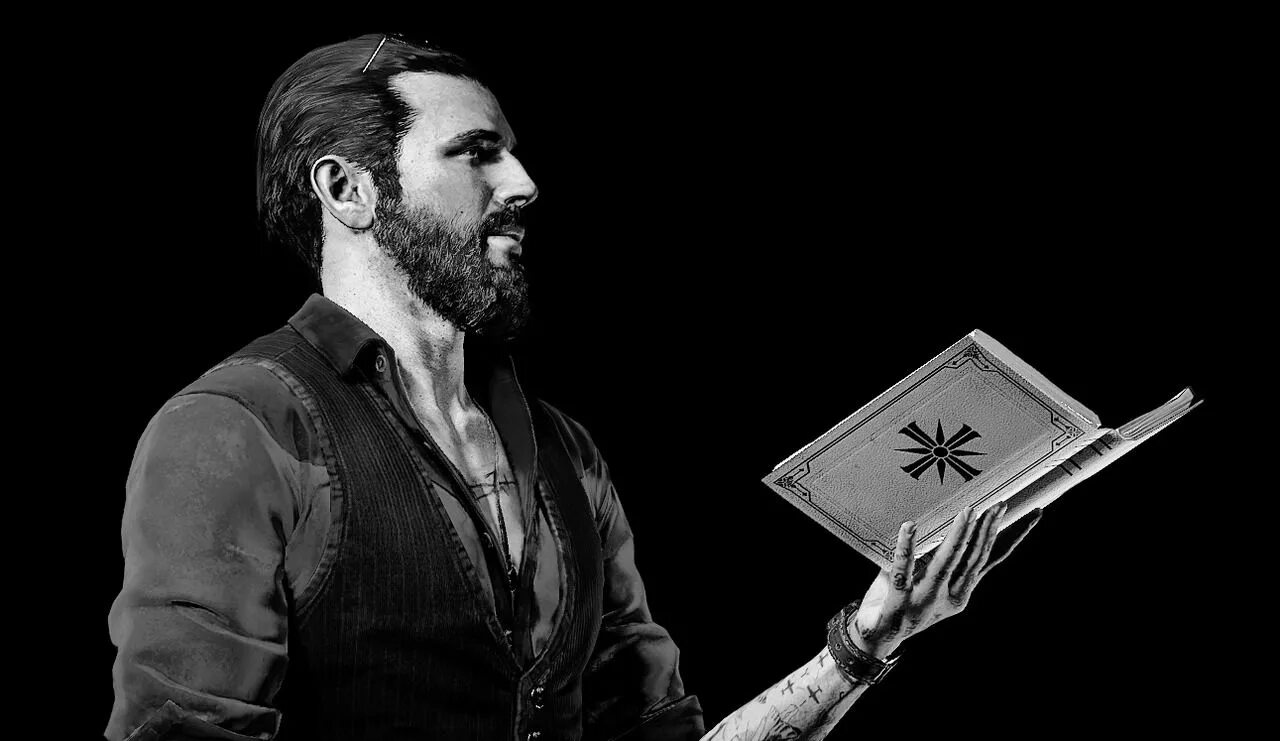 Иосиф сил. Джон сид арт. иосиф сид с библией. far cry 5 john seed art. иоанн сид с книгой.