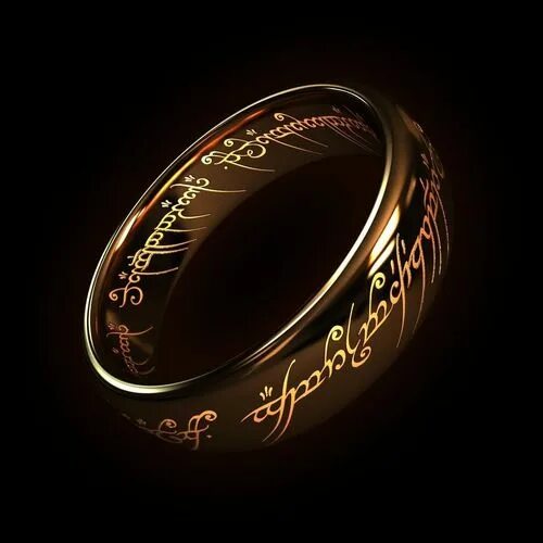 Lord of the Rings The One Ring Power Band 6mm Unisex Stainless Steel Size 6-13 e