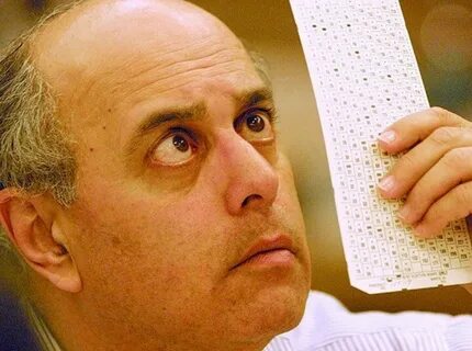 The infamous "hanging chad" from the 2000 Presidential Election r...