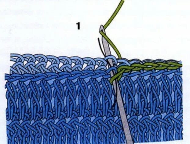 Соединение вязаных деталей крючком. Соединительный шов крючком. Декоративное сшивание вязаных деталей. Соединение деталей крючком