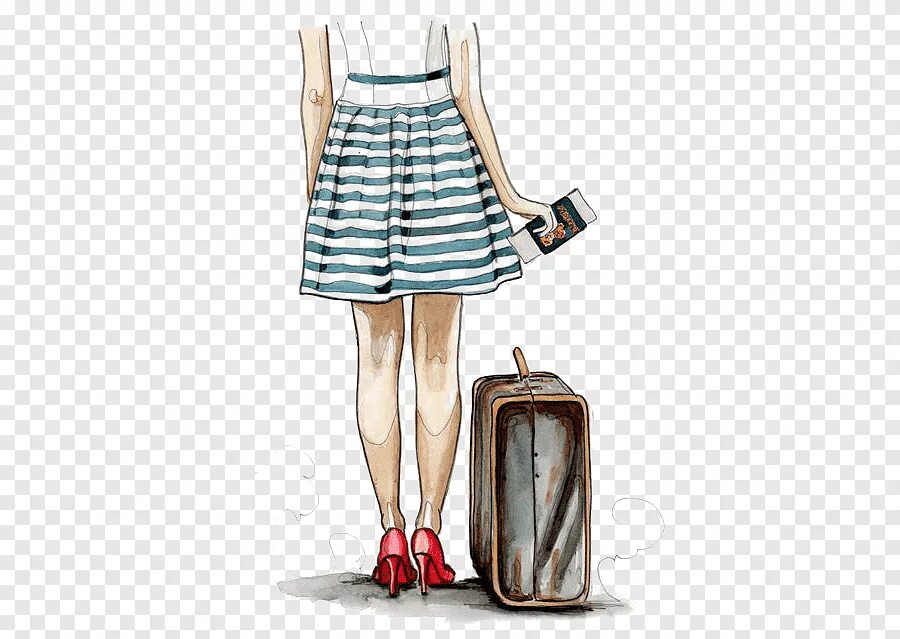 Девочка в юбке рисунок. Набросок девушки в юбке. девушка с чемоданом фэшн иллюстрация. девушка в юбке рисунок. девочка в юбке с сумочкой.