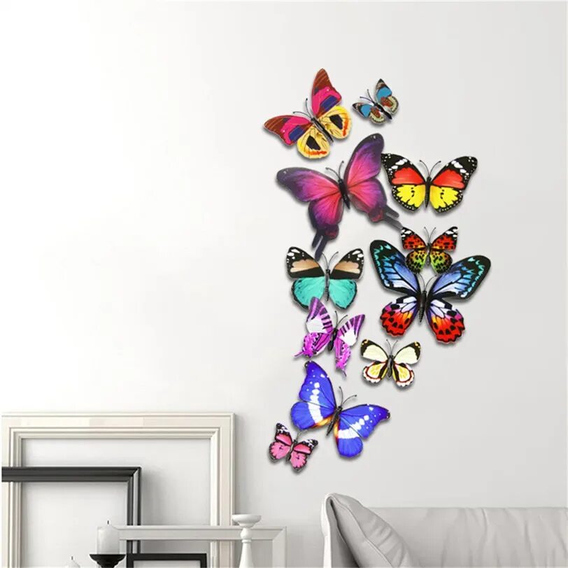 Бабочки для декора. Бабочки для украшения интерьера. Интерьерные наклейки бабочки. Наклейки 3д для интерьера. Красивые бабочки на стене