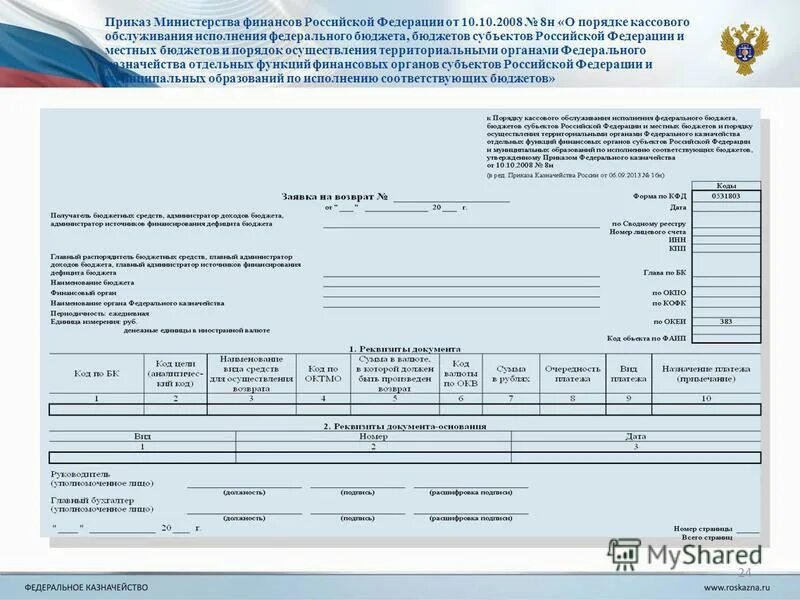 Минфина россии от 06 05