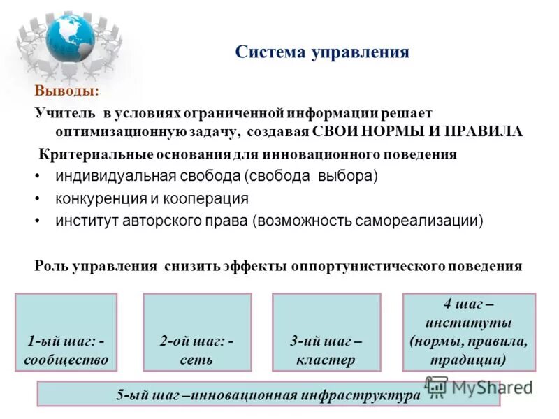 Оценка основания информация