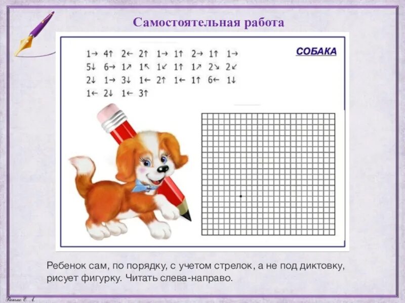 Рисование по стрелочкам. Рисование по клеткам с цифрами. Рисование по клеточкам по стрелочкам. Математический диктант для дошкольников. Игра не оступись 1 класс