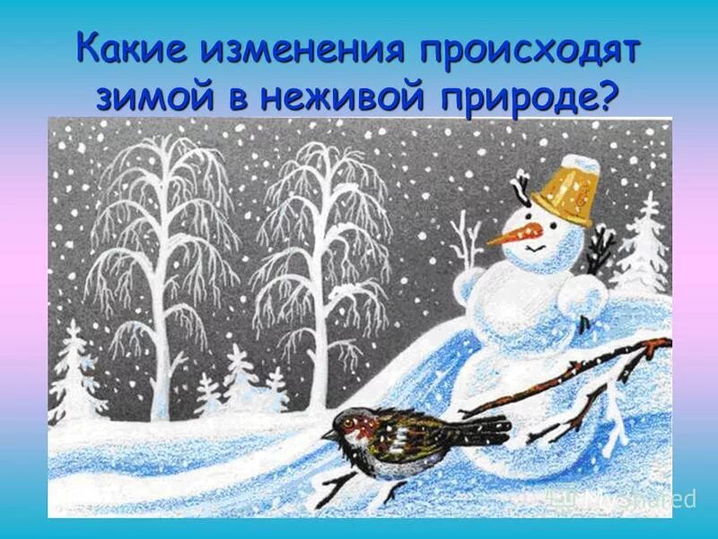 Изменения в неживой природе зимой биология. Зимние изменения в природе рисовать. Неживая природа зимой. Зима изменения в природе. Рисунок неживая природа зимой.