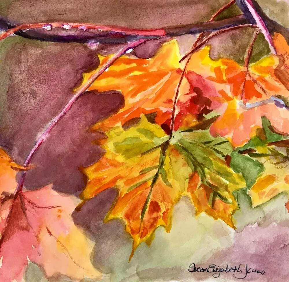 Картина осенних листьев. Осенние листья гуашью. Кленовый лист живопись. Осенние листья акварель. Листья живопись.