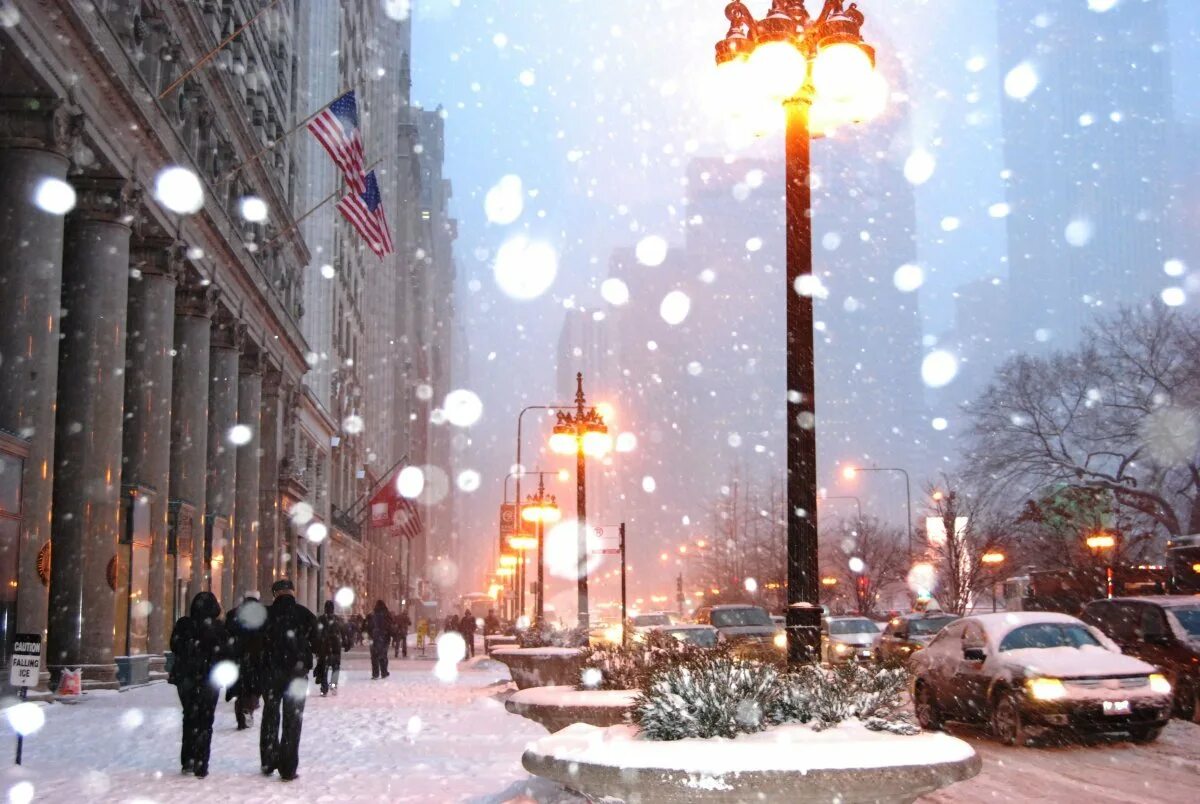 Америка зимнее время. Зимний Нью-Йорк. Зима в Америке. Снег в городе. Америка зимой.
