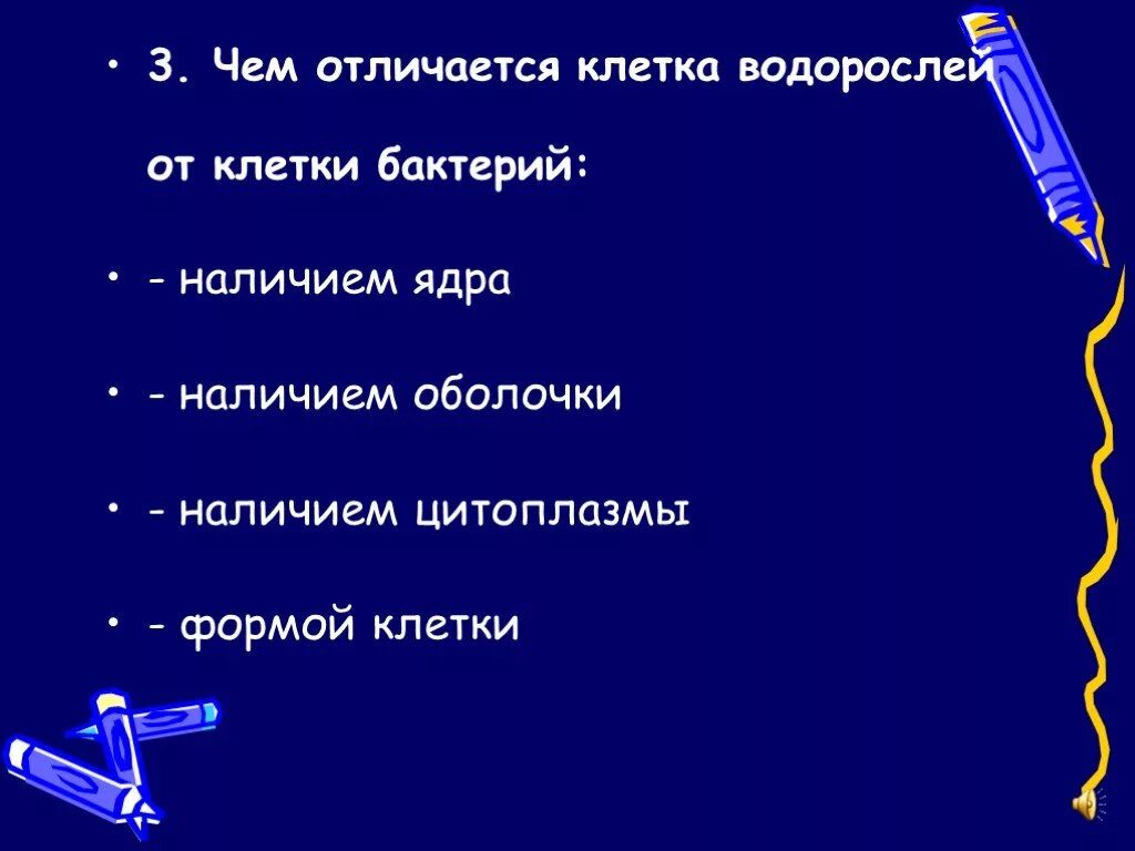 В клетках какой водоросли нет оформленного ядра