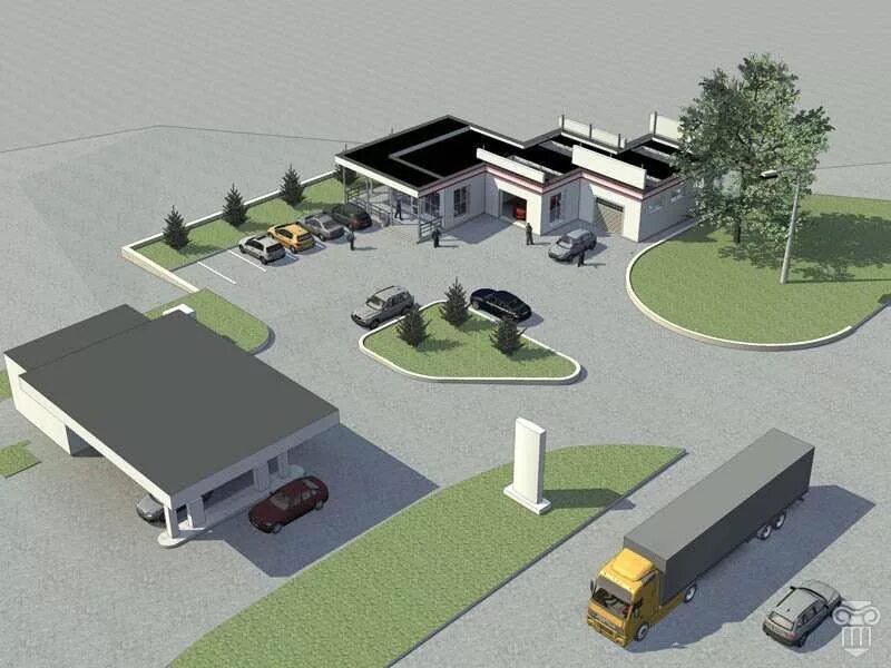 размещение объектов сервиса