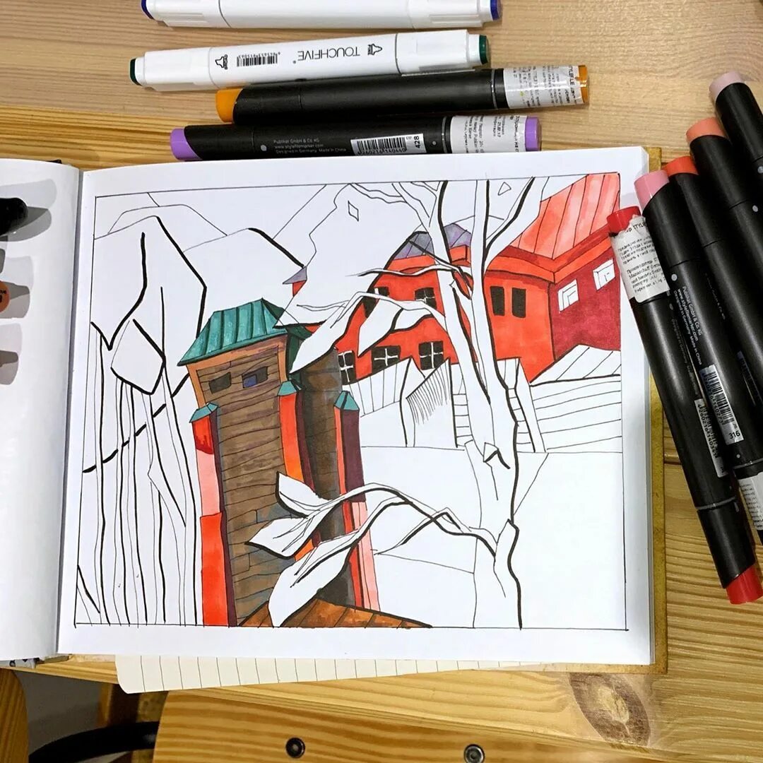 Использование скетчей. Рисование скетчей маркерами. наброски маркером. скетч фломастеры. маркеры для скетчинг.