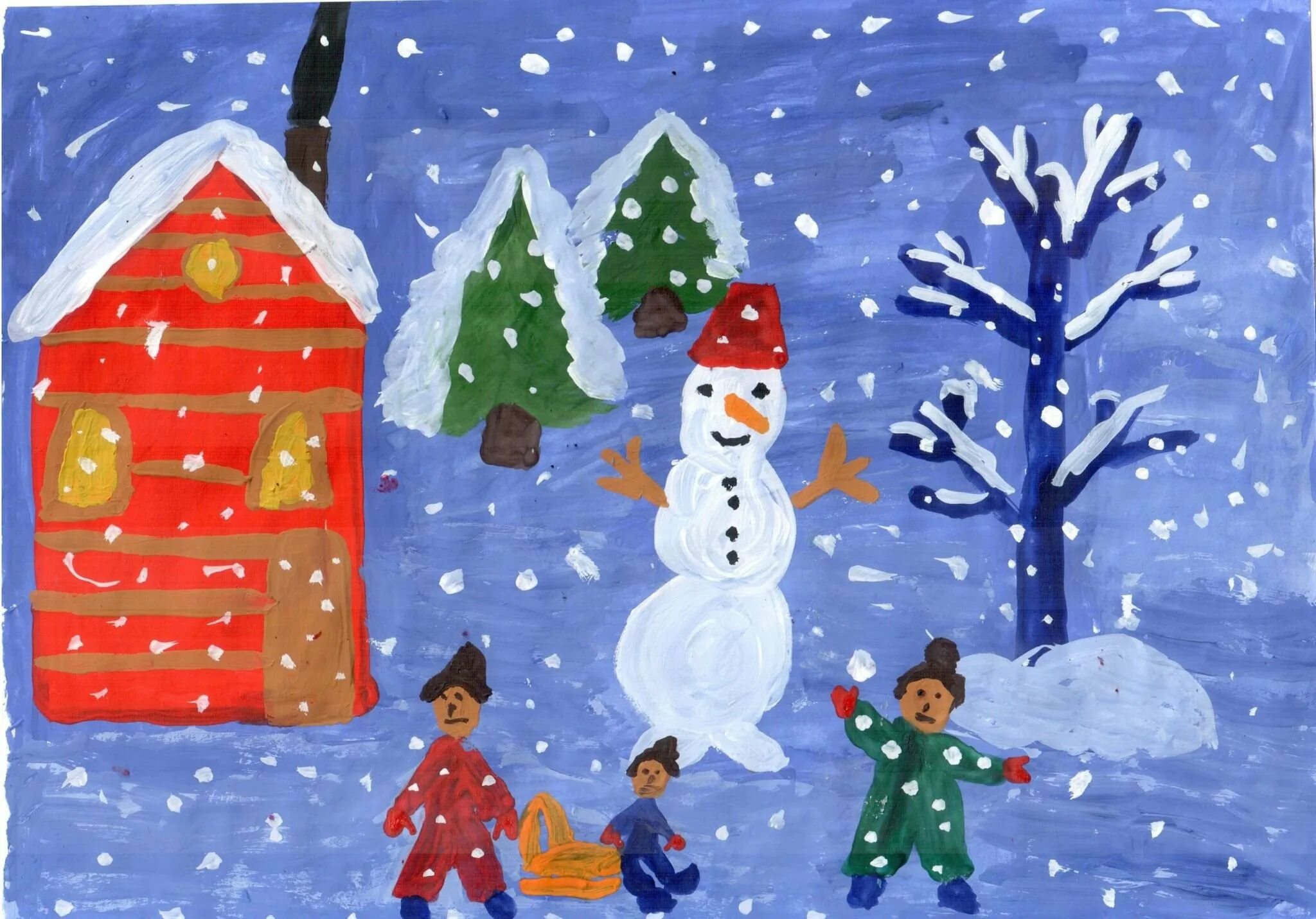 Картинка зимы для детей в детском саду. Зимние рисунки. Зимнее рисование с дошкольниками. Рисование с детьми зима. Рисунок на тему зима.