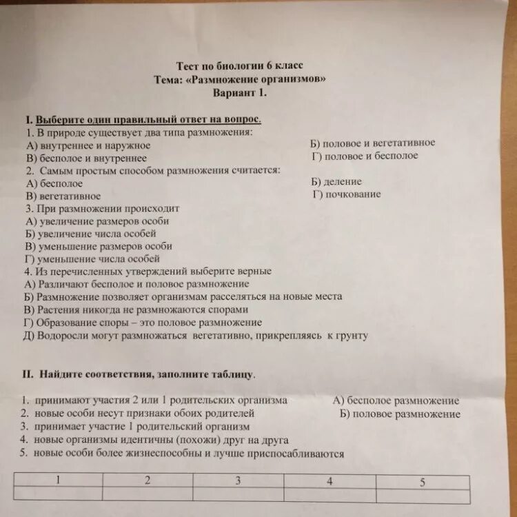 Контрольная работа по биологии жизнедеятельность организмов. Биология 6 класс тесты. Тест по биологии 6 класс. Тесты по биологии размножение. Кр по биологии тема размножение организмов.