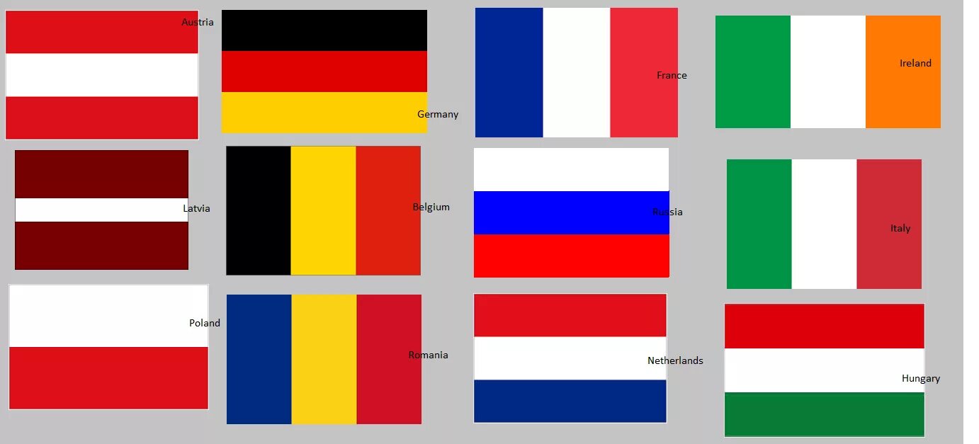 Трехцветные флаги стран. Флаги с горизонтальными полосами. Флаги с вертикальными полосами. Полосатые флаги государств.