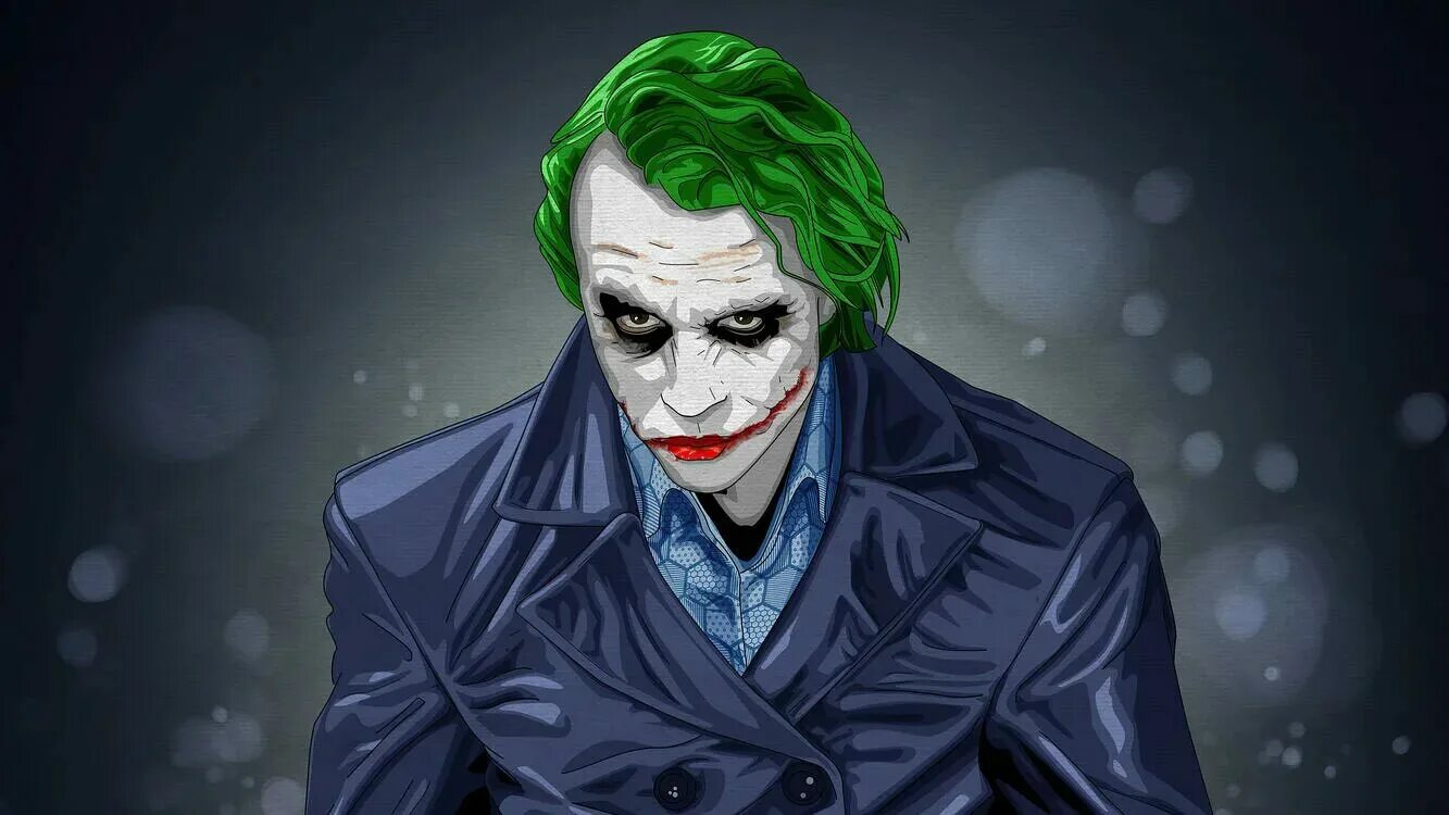 Joker art. Джокер клоун принц Готэма.