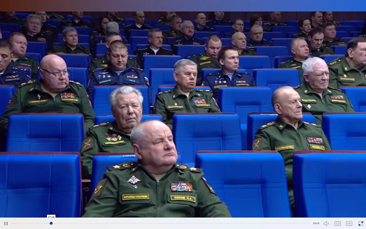 Выступления генералов