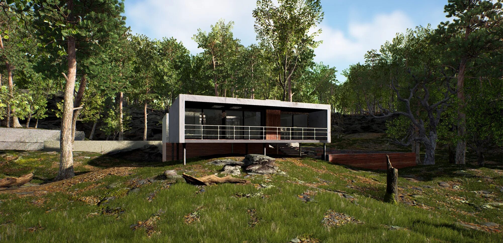 Unreal 3d max. Unreal engine 4 экстерьер. рендер 3д макс экстерьер. архитектурная визуализация в unreal. дом для unreal engine.