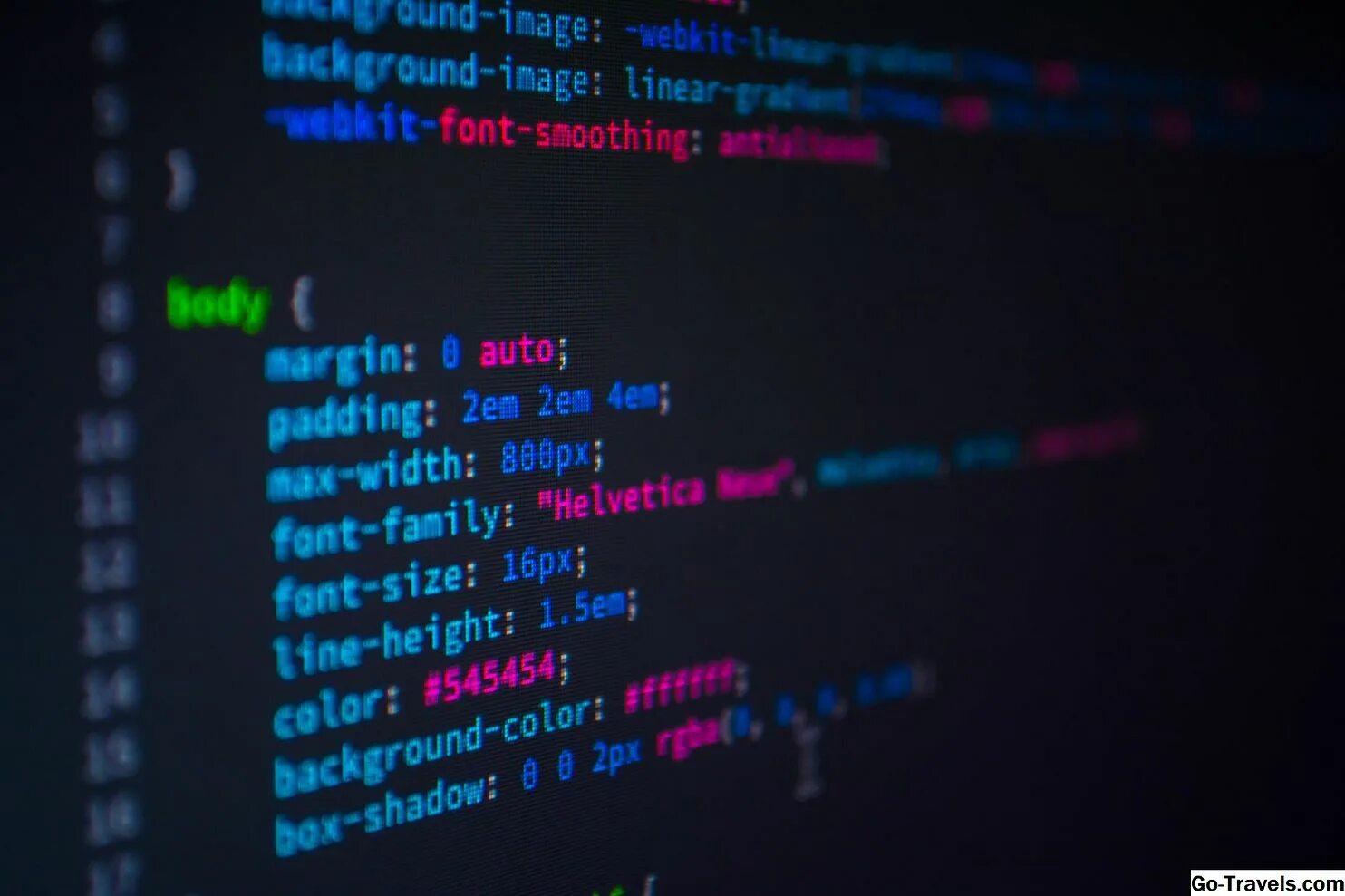 Font smoothing