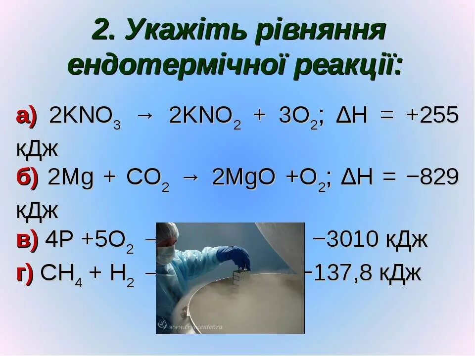 Рівняння ендотермічних реакцій. 2kno3=02+2kno2. Kno2 решëтка.