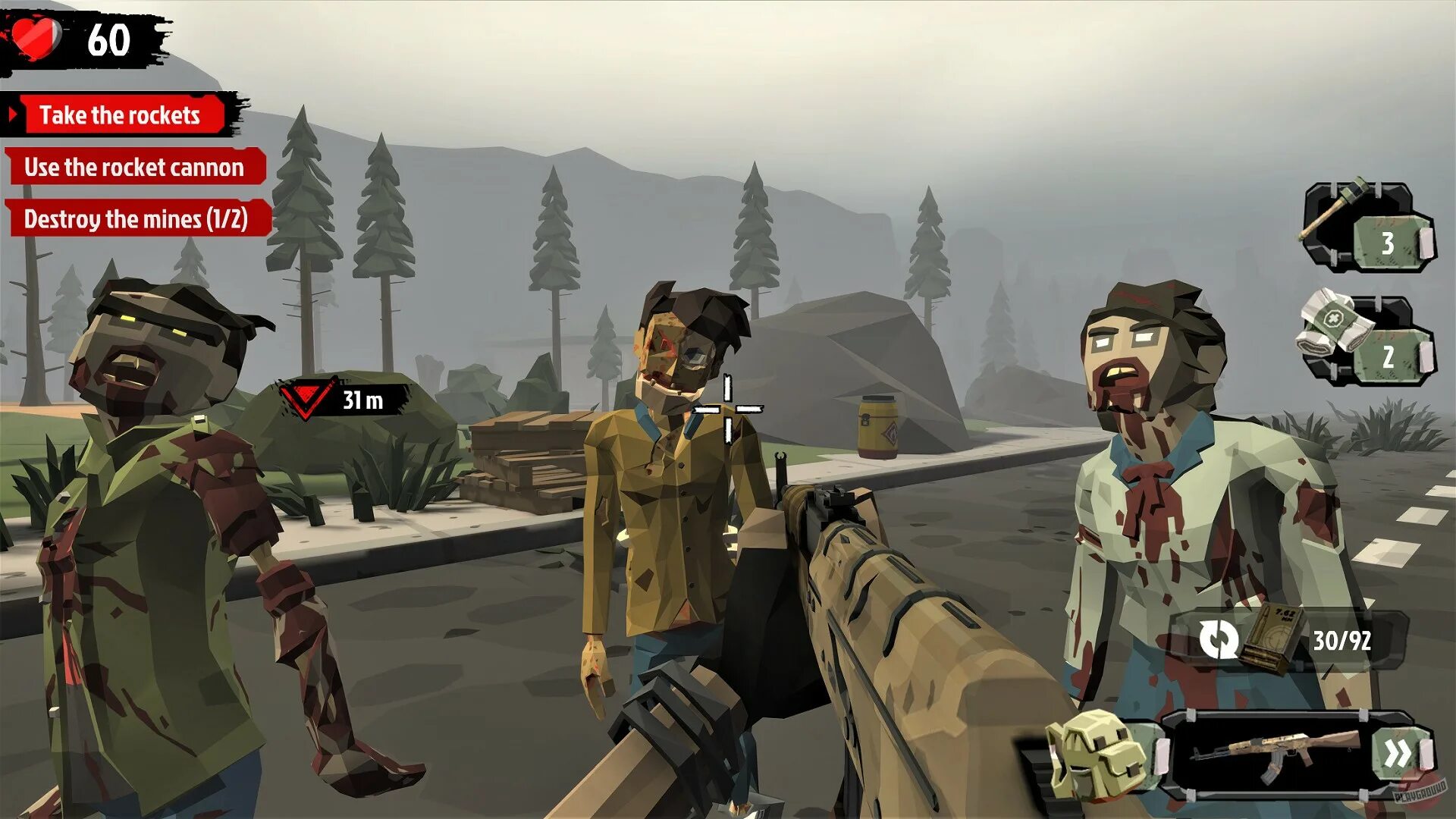 Зомби из игры the Walking Zombie 2.