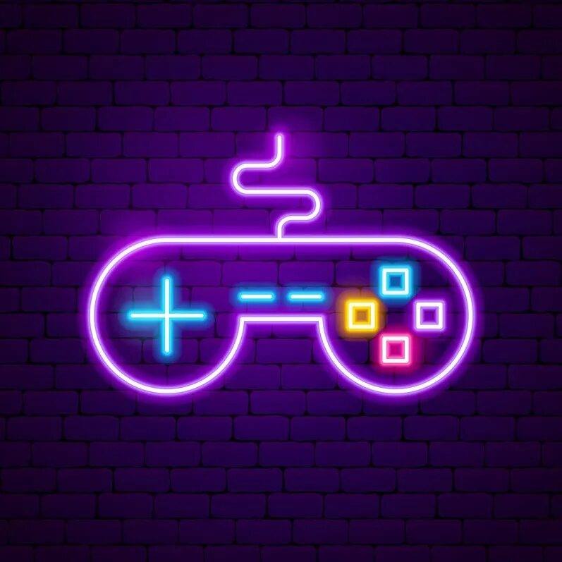 Вывеска игры. Джойстик Sony PLAYSTATION 4 Neon. Неоновые значки. Неоновая вывеска джойстик. Неоновый геймпад.