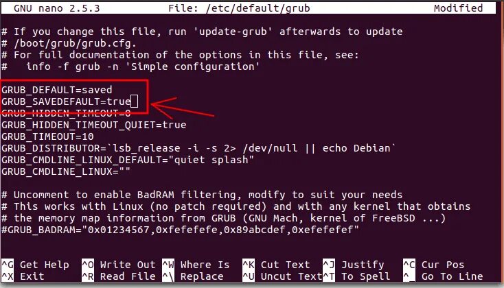 Updating configuration file. Интерфейс Grub. /Etc/default/Grub. Boot default ASROCK. GNU Grub 2.06 вид.