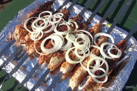 Рецепт куриного люля кебаб на мангале