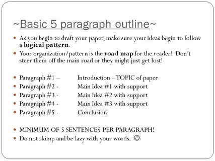Paragraph a paragraph b paragraph c