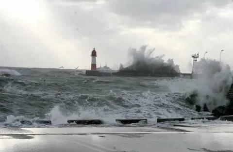 The storm destroy the