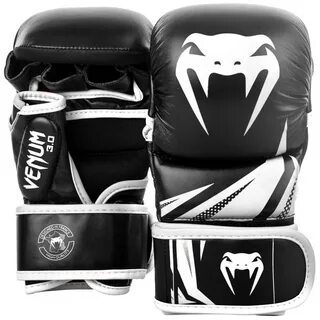 Перчатки для MMA Venum Challenger 3.0 черно-белые Перчатки для спарринга Ve...