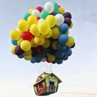 Дедушка дом на шариках