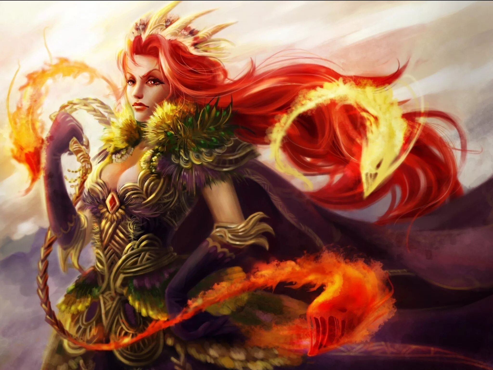 Рыжеволосая богиня. Богиня с рыжими волосами. Богиня Огненные волосы. Красноволосая воительница.