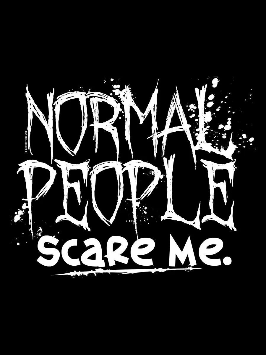 Normal people Scare me. Normal people Official poster.