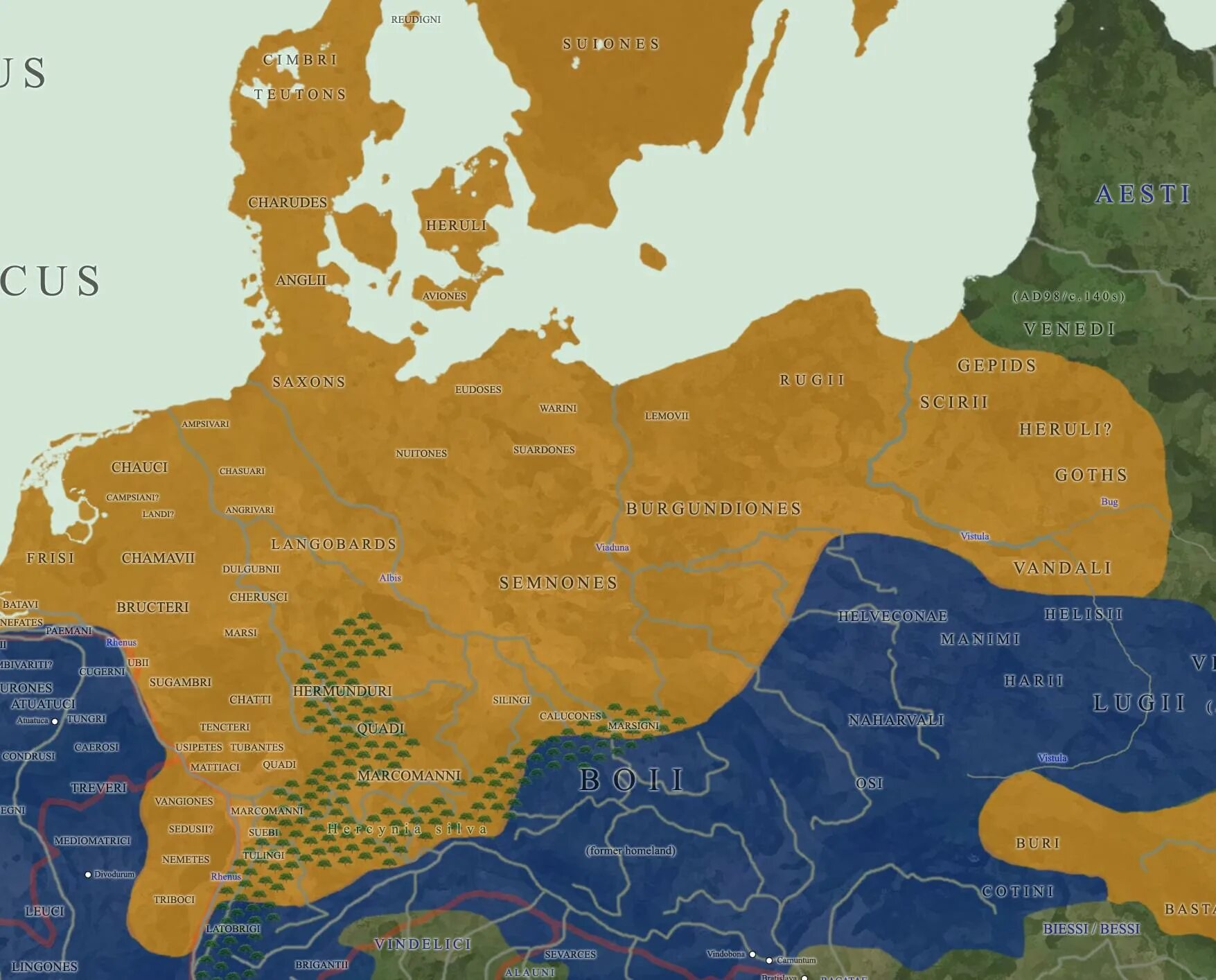 Map of German Tribes. Germanic Tribes Map. Херуски германское племя на карте. Свевы племя карта. Germanic tribes