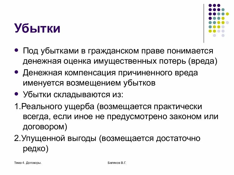 Возмещение потерь и убытки. Виды убытков в гражданском праве. Состав убытков в гражданском. Понятие и виды убытков в гражданском праве. Структура убытков в гражданском праве.