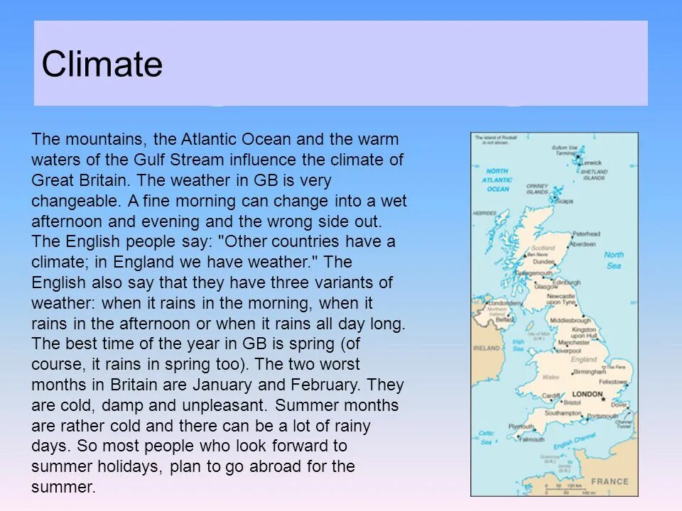 The climate of england is. Climate map great britain. Великобритания сообщение климат. Climate of great britain. Климат в uk на английском.