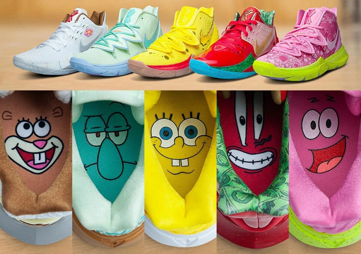 Spongebob 5. Nike Kyrie 5 Spongebob. Кроссовки Nike Kyrie 5 Spongebob. Кайри 5 Спанч Боб и Патрик. Кайри 5 Спанч Боб.