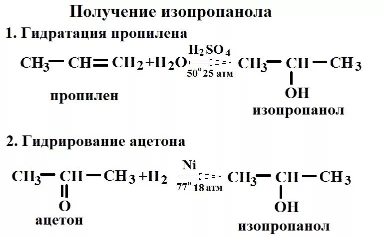 Реакция получения ацетона. Получение изопропилового спирта из пропилена. Ацетон из изопропилового спирта. Получение ацетона из пропилена.